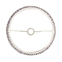 Loops Handcrafted 40Cm Pearl Grey Tapered Cylinder Lamp Shade With Pleated Design - thumbnail 4