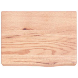 Berkfield Wall Shelf Light Brown 40X30X6 Cm Treated Solid Wood Oak - thumbnail 2