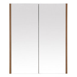 Orsina Stylish 2 Door Oak Effect Wall Cabinet, Melamine Finish Display Cabinet, Wall Mounted Mdf Corner Cabinet - thumbnail 2