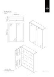 Orsina Stylish 2 Door Oak Effect Wall Cabinet, Melamine Finish Display Cabinet, Wall Mounted Mdf Corner Cabinet - thumbnail 3