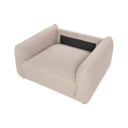 Beliani Modern Armchair Jubek Boucle Beige - thumbnail 8