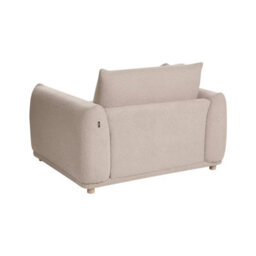 Beliani Modern Armchair Jubek Boucle Beige - thumbnail 6