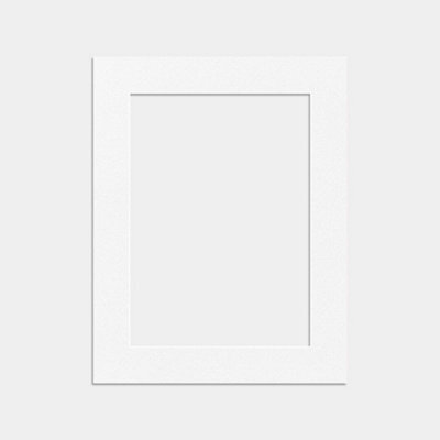 Ak Frames 9X7 White Picture Mounts To Fit 6X4 Aperture Size - Mount Board Only (No Frame Included) - image 1