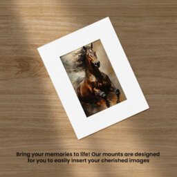Ak Frames 9X7 White Picture Mounts To Fit 6X4 Aperture Size - Mount Board Only (No Frame Included) - thumbnail 5