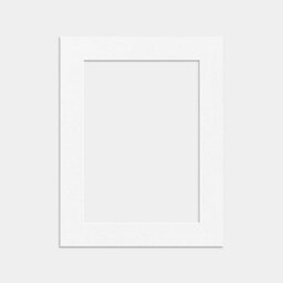 Ak Frames 9X7 White Picture Mounts To Fit 6X4 Aperture Size - Mount Board Only (No Frame Included) - thumbnail 1