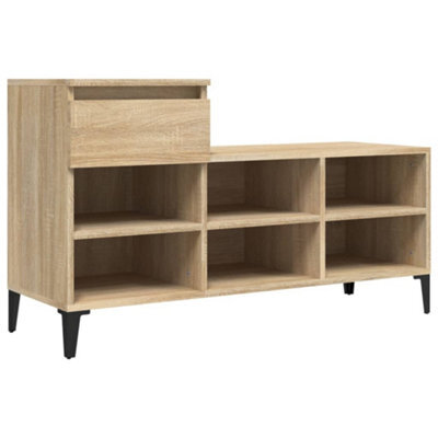 Berkfield Modern Shoe Cabinet Sonoma Oak 102X36X60 Cm Engineered Wood - image 1