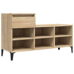 Berkfield Modern Shoe Cabinet Sonoma Oak 102X36X60 Cm Engineered Wood - thumbnail 1
