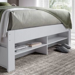 Bedmaster Fabio White Wooden Storage Bed King Size - thumbnail 7