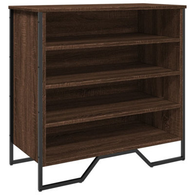 Berkfield Elegant Shoe Cabinet Brown Oak 80X38X78 Cm Engineered Wood