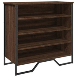 Berkfield Elegant Shoe Cabinet Brown Oak 80X38X78 Cm Engineered Wood