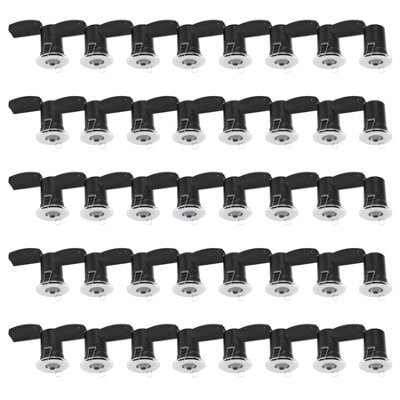 First Choice Lighting Set Of 40 - Chrome Ip65 Bathroom Recessed Fire Rated Downlights - image 1
