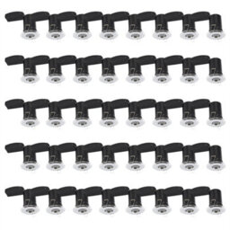 First Choice Lighting Set Of 40 - Chrome Ip65 Bathroom Recessed Fire Rated Downlights - thumbnail 1