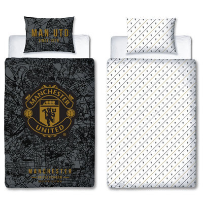 MAN UNITED Manchester United Fc Map Single Duvet Cover - image 1