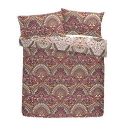 Dreams & Drapes Palais Rich Jacobean Damask Multicoloured Print Duvet Cover Set - thumbnail 5