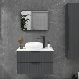 Royal Bathrooms Luxor 500 X 700mm Matt Black Framed Rectangular Mirror Within Frame Led, Touch Sensor & Demister Pad - thumbnail 9