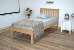 Amani Wiltshire Pine Wooden Bed Frame 3Ft - Uv Waxed - thumbnail 3