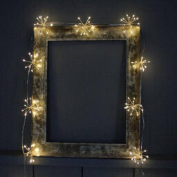 240 Led 16 Starburst Silver Fairy Lights 3M Plug In Indoor And Outdoor Use - thumbnail 2