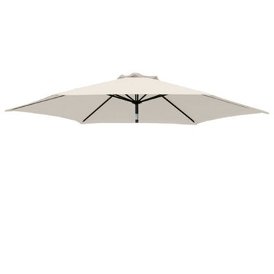 Rinse Bathrooms Cream Replacement Parasol Canopy Replacement Parasol Cover Fabric For Garden Umbrella 2.7M 8 Arm - image 1