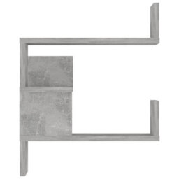 Vidaxl Wall Corner Shelf Concrete Grey 40X40X50 Cm Engineered Wood - thumbnail 6