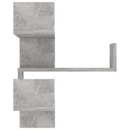 Vidaxl Wall Corner Shelf Concrete Grey 40X40X50 Cm Engineered Wood - thumbnail 5