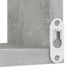 Vidaxl Wall Corner Shelf Concrete Grey 40X40X50 Cm Engineered Wood - thumbnail 7