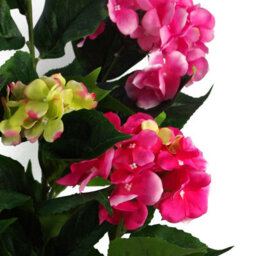 Leaf 90Cm Artificial Hydrangea Plant Pink With 200 Flowers - thumbnail 3