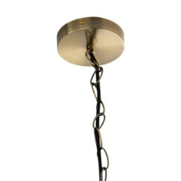 First Choice Lighting Barley Twist - Antique Brass 3 Light Pendant - thumbnail 4
