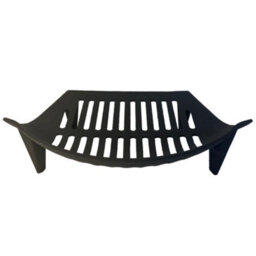 Thorness Heavy Duty 16 Inch Grate Conventional Large Cast Iron Sturdy Fireplace Accessory Fire Coal Log Grate, Metal Black For 16-Inch Grat