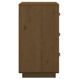 Berkfield Bedside Cabinet Honey Brown 40X40X75 Cm Solid Wood Pine - thumbnail 7