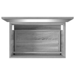 Walplus 2 Piece Bathroom Furniture Set Grey Sonoma Engineered Wood - thumbnail 8