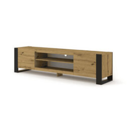 Arte Mondi Tv Cabinet In Oak Artisan W1880mm X H470mm X D400mm - thumbnail 1