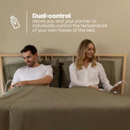 Livivo Dual Controller Electric Under Blanket King Size 165X137Cm W/ 3 Heat Levels Quick Heat Up Overheat Safety & Washable Design - thumbnail 2