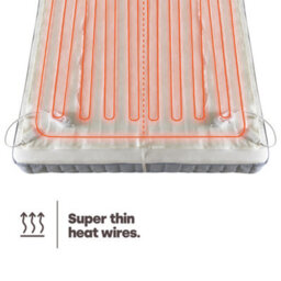 Livivo Dual Controller Electric Under Blanket King Size 165X137Cm W/ 3 Heat Levels Quick Heat Up Overheat Safety & Washable Design - thumbnail 8