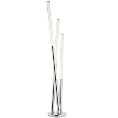Multi Arm Led Floor Lamp Chrome Modern Free Standing Tall Lounge Feature Light - image 1