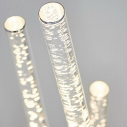 Multi Arm Led Floor Lamp Chrome Modern Free Standing Tall Lounge Feature Light - thumbnail 3