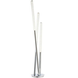 Multi Arm Led Floor Lamp Chrome Modern Free Standing Tall Lounge Feature Light - thumbnail 1