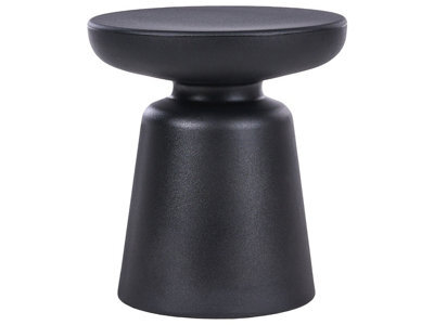 Wyld And Coco Accent Side Table Black, Rust-Resistant Synthetic, 31 Cm Round Top, Indoor And Outdoor - image 1