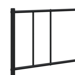 Berkfield Metal Bed Frame With Headboard Black 180X200 Cm 6Ft Super King - thumbnail 9