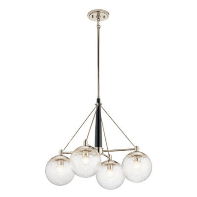 Luminosa Lighting Elstead Kichler Marilyn 4 Light Chandelier Polished Nickel - image 1