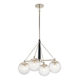 Luminosa Lighting Elstead Kichler Marilyn 4 Light Chandelier Polished Nickel - thumbnail 1