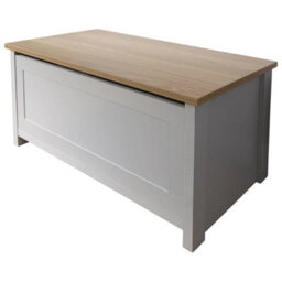 Lancaster Ottoman Storage Box Seat Blanket Box Hallway Bench Shoe Cabinet Grey - thumbnail 4