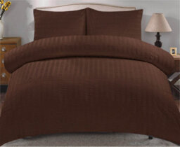 TheWhiteWater Limited Duvet Cover Set Seersucker Single/double/king/super King Bedding Set - Duvet Cover + Matching Pillowcase -  Brown - thumbnail 3