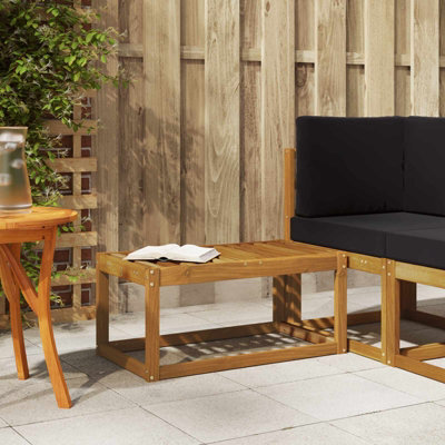 Walplus Outdoor Stool Bench Natural 79 X 43 X 37 Cm Solid Acacia Wood - image 1
