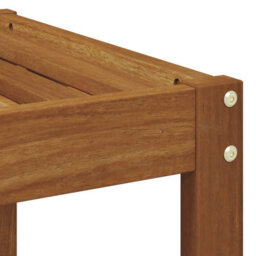 Walplus Outdoor Stool Bench Natural 79 X 43 X 37 Cm Solid Acacia Wood - thumbnail 7