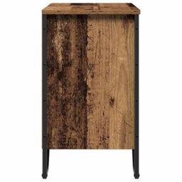 Berkfield Bathroom Sink Cabinet Old Wood 60X35X60 Cm Engineered Wood - thumbnail 7