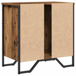 Berkfield Bathroom Sink Cabinet Old Wood 60X35X60 Cm Engineered Wood - thumbnail 8
