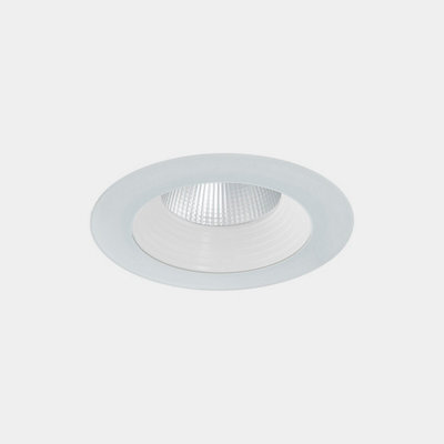 Luminosa Lighting Luminosa Dako 18Cm Outdoor Recessed Downlight White Led 20W 3000K Ip66 On-Off