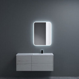 Durovin Bathrooms Wall Mounted Illuminated Led Bathroom Mirror Touch Sensitive Switch And Anti Fog 400 X 600mm - thumbnail 1