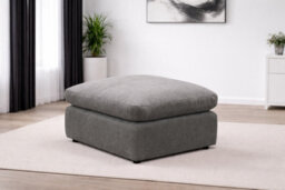 D Pro T Homeware 3 Seat Sofa Scandinavian Modular Set Grey 1 Seat + 1 Corner + 1 Ottoman - thumbnail 5
