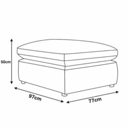 D Pro T Homeware 3 Seat Sofa Scandinavian Modular Set Grey 1 Seat + 1 Corner + 1 Ottoman - thumbnail 8